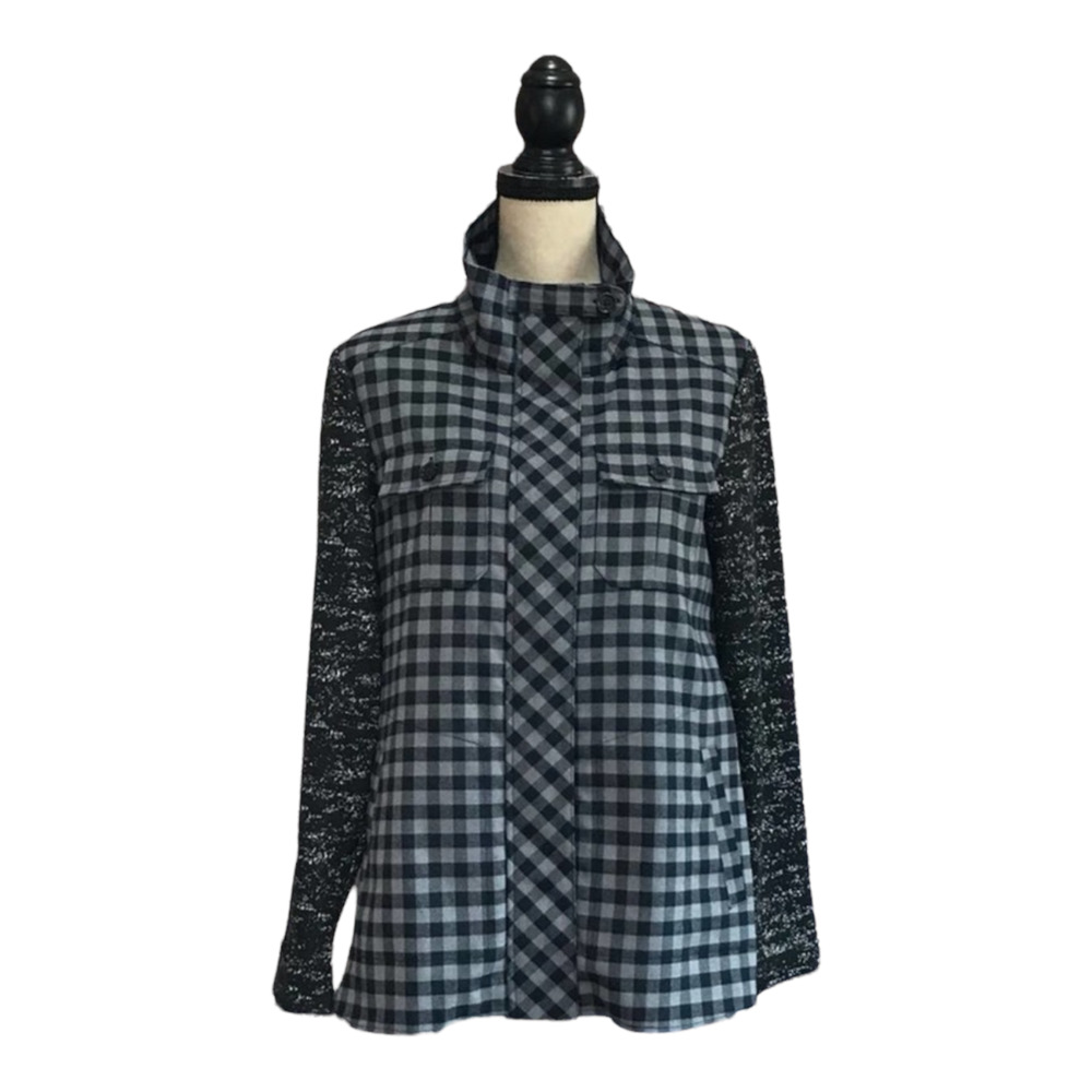 LOGO By Lori Goldstein Plaid Jacket - Picture 1 of 6